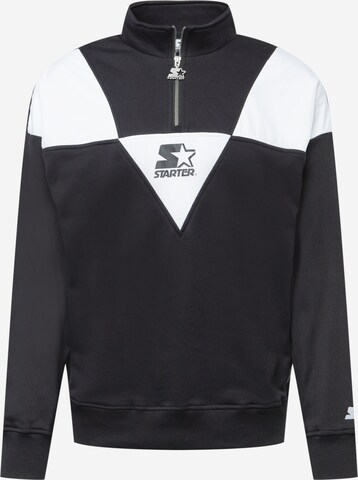 Sweat-shirt Starter Black Label en noir : devant