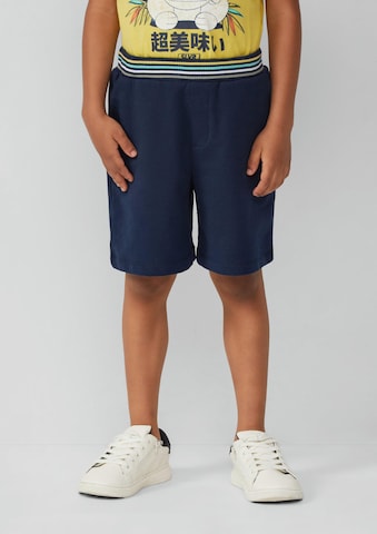Wide Leg Pantalon s.Oliver en bleu : devant