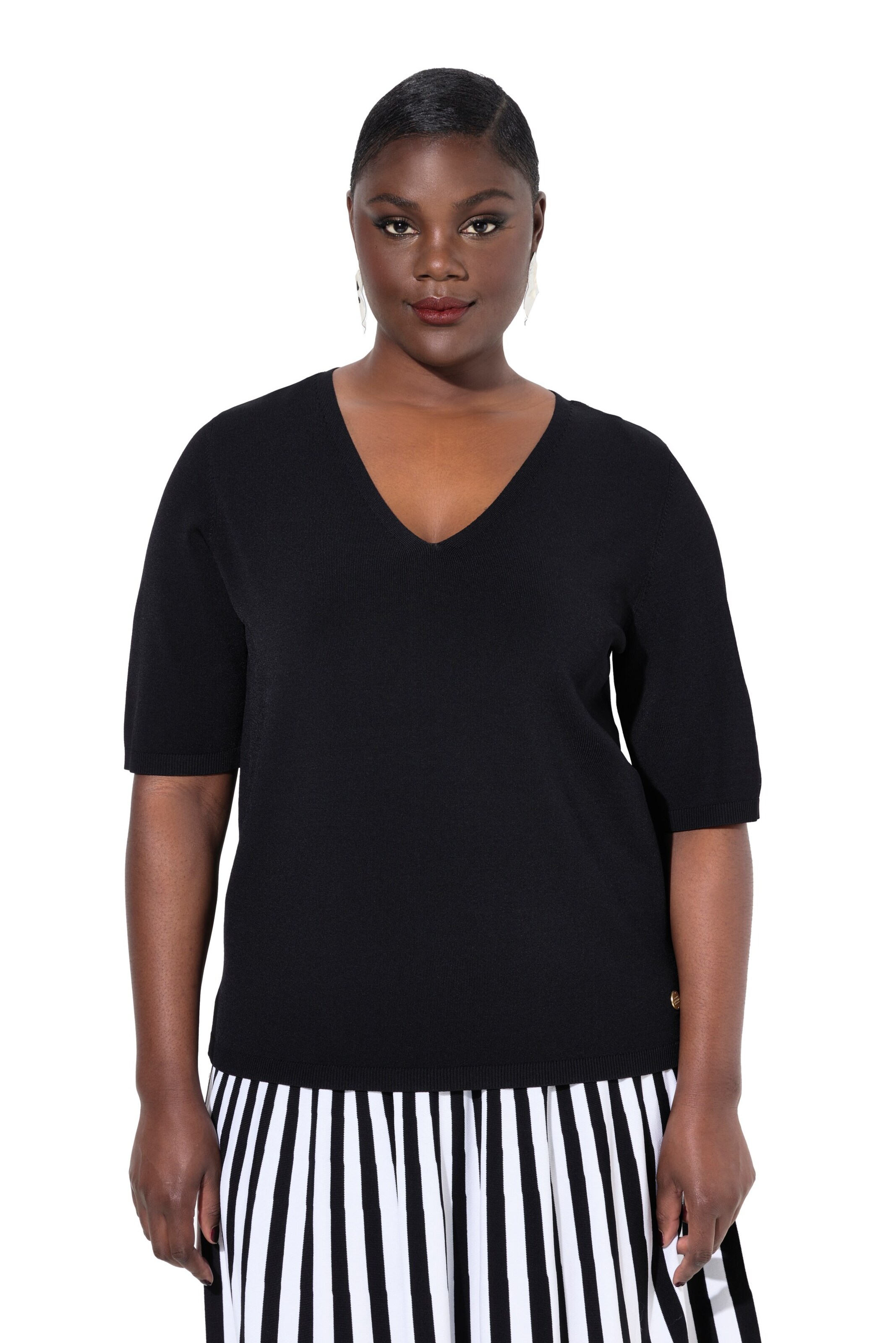 Ulla Popken Sweater in Black: front