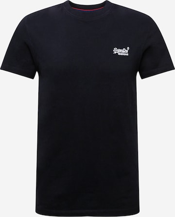 Superdry Tapered Shirt in Black: front