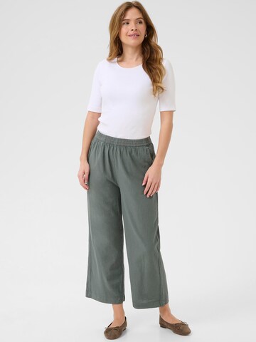Kaffe Wide leg Pants 'KANaya' in Green