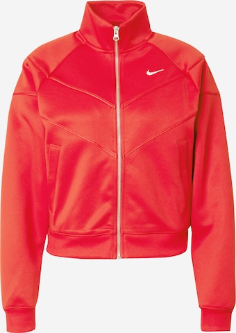 Nike Sportswear Кофта на молнии в Красный: спереди