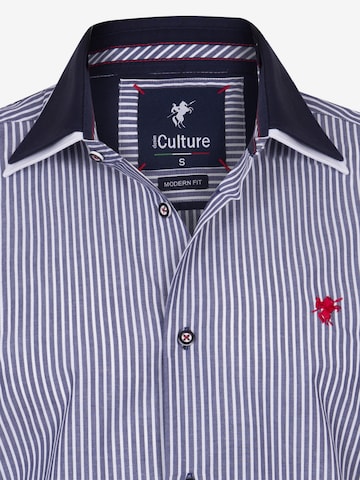 mėlyna DENIM CULTURE Standartinis modelis Marškiniai 'Rinaldo'