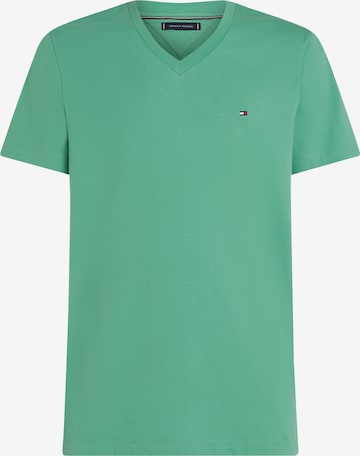 TOMMY HILFIGER Футболка 'ESSENTIAL' в Зеленый: спереди