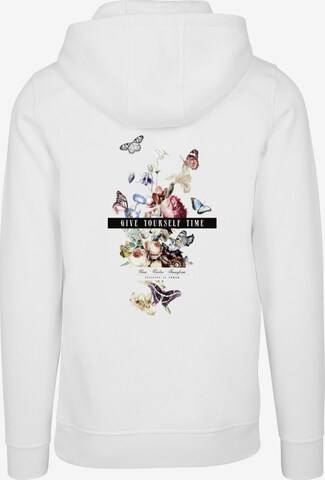 Sweat-shirt 'Give Yourself Time' Mister Tee en blanc
