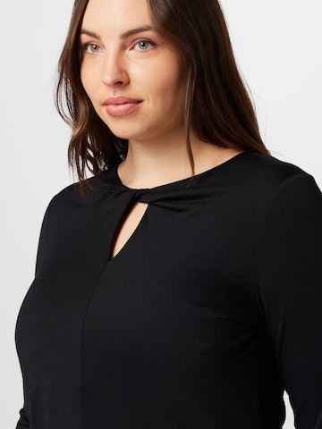 PIECES Curve Shirt 'MINA' in Black