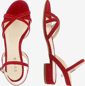 Sandales à lanières 'SALVINA' EVITA en rouge