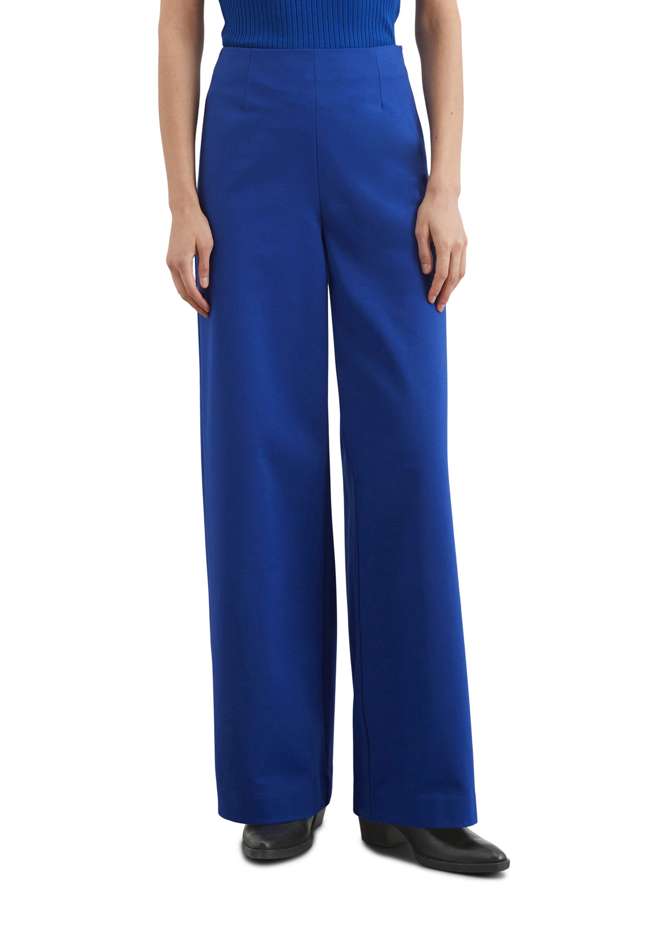 Marc O'Polo Wide leg Pants in Blue: front