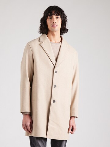 TOM TAILOR DENIM Between-seasons coat in Beige: front
