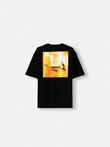 Bershka T-Shirt in Schwarz