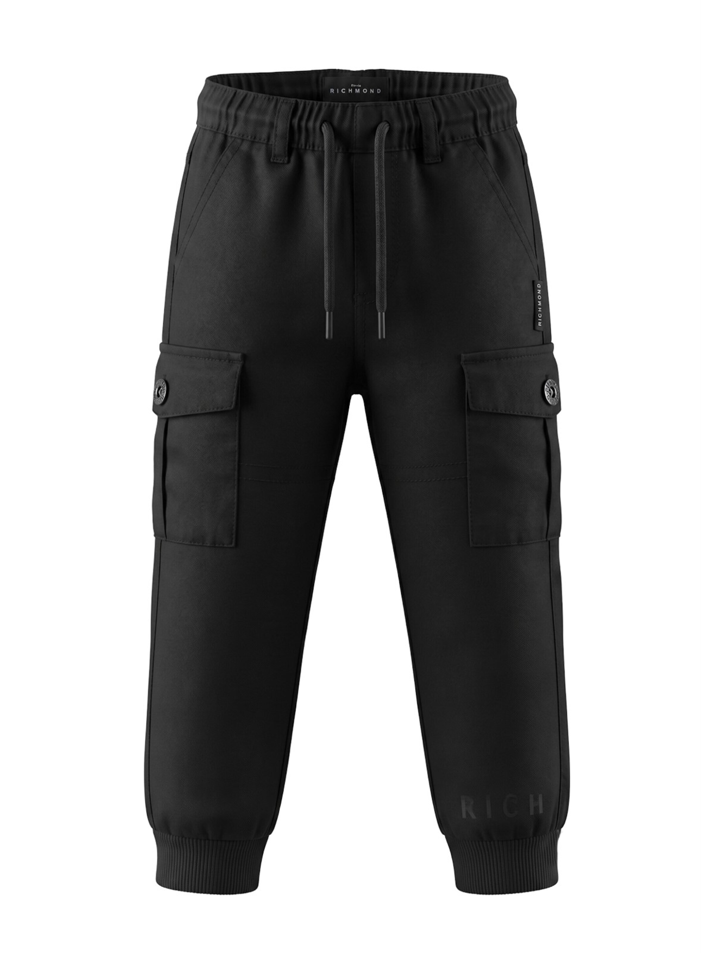 Regular Pantalon John Richmond en noir : devant