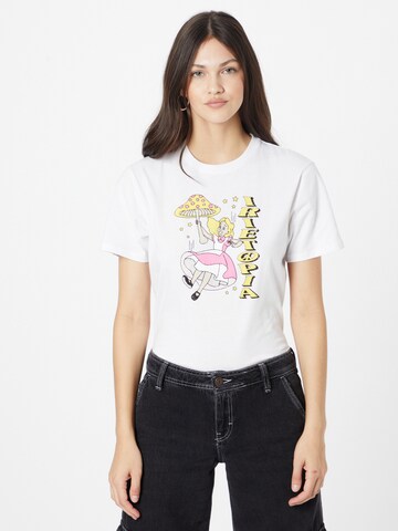 T-shirt 'Alicetopia' Iriedaily en blanc : devant