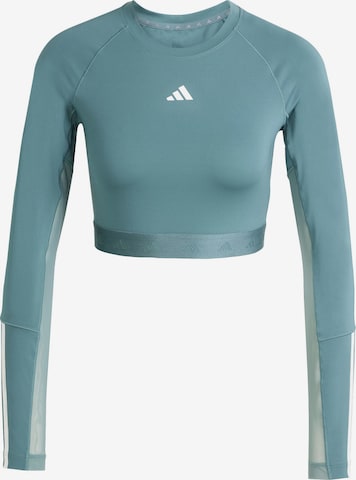 ADIDAS PERFORMANCE Koszulka funkcyjna 'Hyperglam' w kolorze zielony: przód