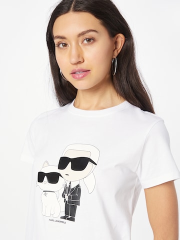 T-shirt 'Ikonik 2.0' Karl Lagerfeld en blanc