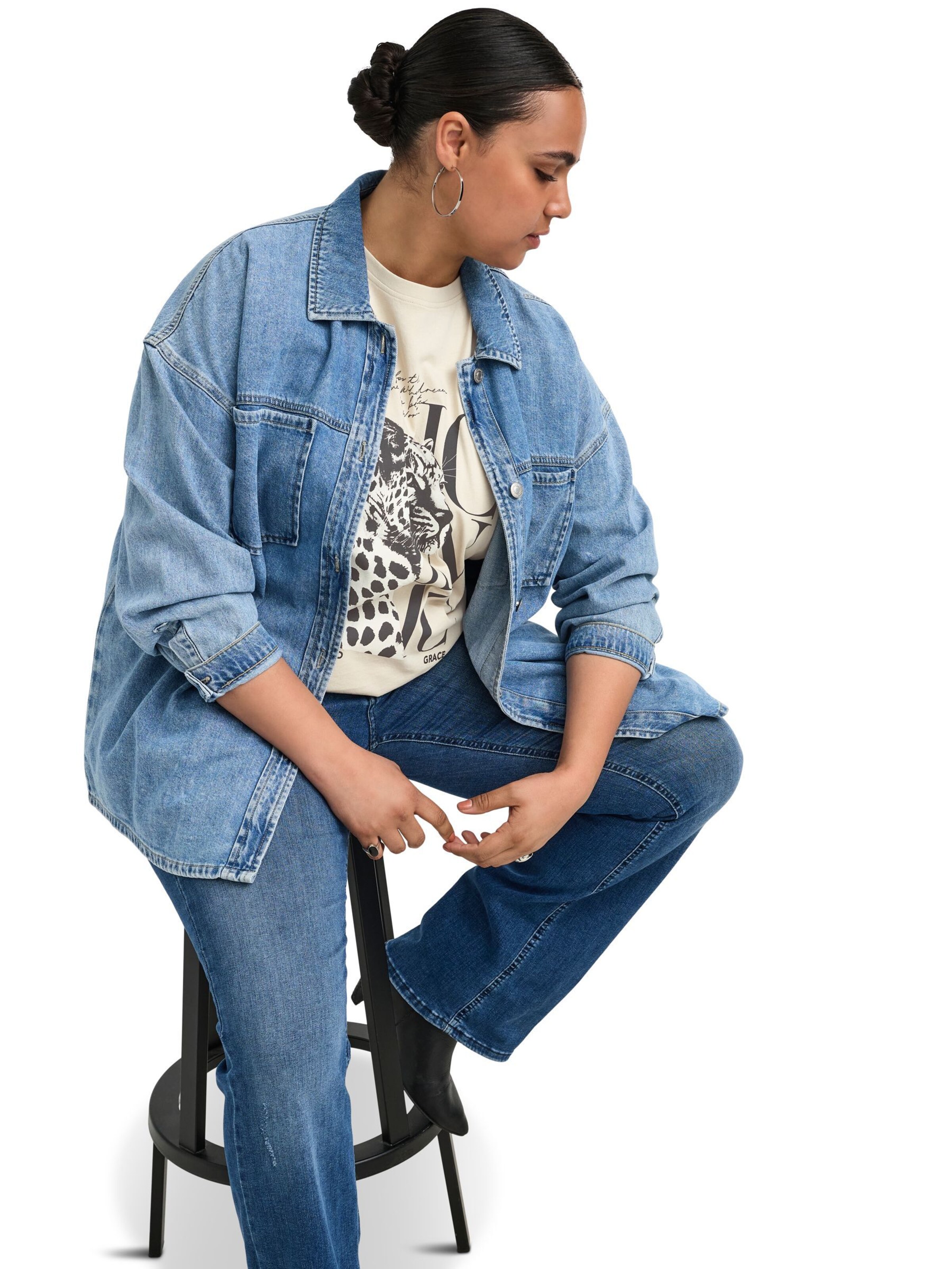 ONLY Carmakoma Shirt 'CARROXY' in Beige