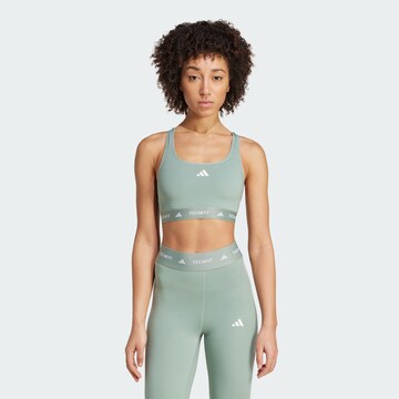 ADIDAS PERFORMANCE Bralette Sports bra in Green: front