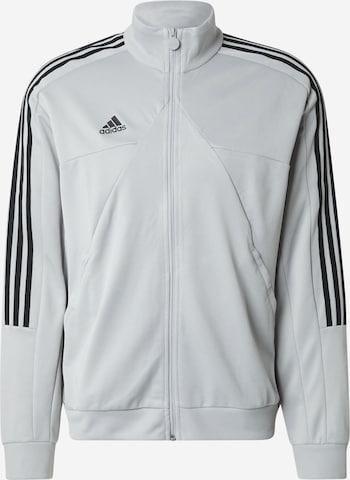 ADIDAS SPORTSWEAR Urheilullinen collegetakki 'Tiro' värissä harmaa: etupuoli
