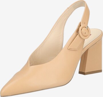 Högl Slingback Pumps in Beige: front