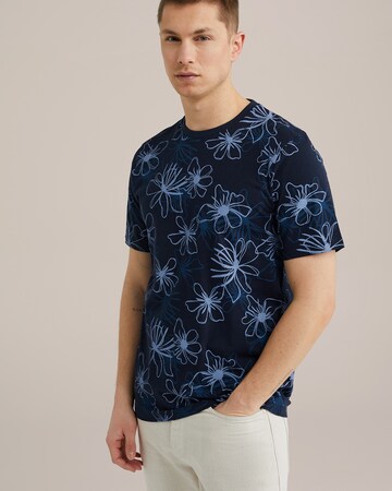 T-Shirt WE Fashion en bleu : devant