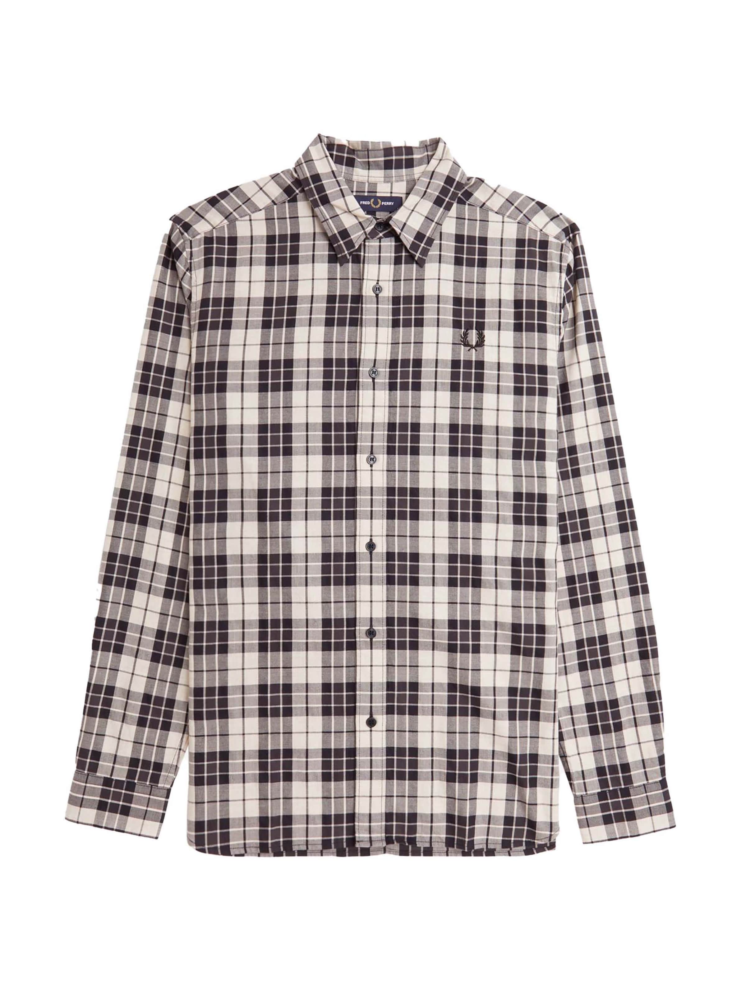 Fred Perry Regular Fit Hemd in Grau: Vorderseite