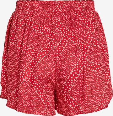 VILA Regular Broek 'NISJA' in Rood