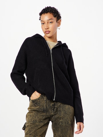 ABOUT YOU Knit Cardigan 'Jolin' in Black: front