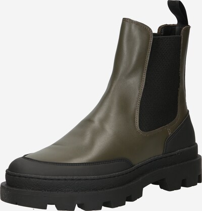 Les Deux Chelsea boots i oliv / svart, Produktvy