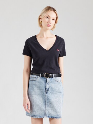 LEVI'S ® Футболка 'Perfect V-Neck Tee' в Черный: спереди