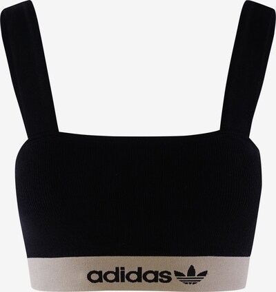 ADIDAS ORIGINALS Soutien-gorge de sport ' Bralette Logo Rib ' en noir, Vue avec produit