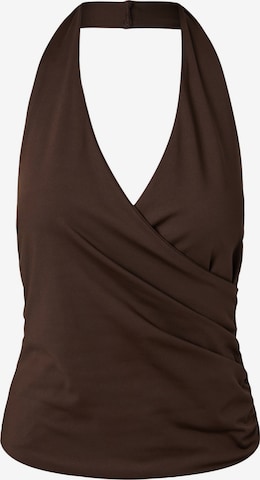 PIECES Top 'SOFIA' in Brown: front