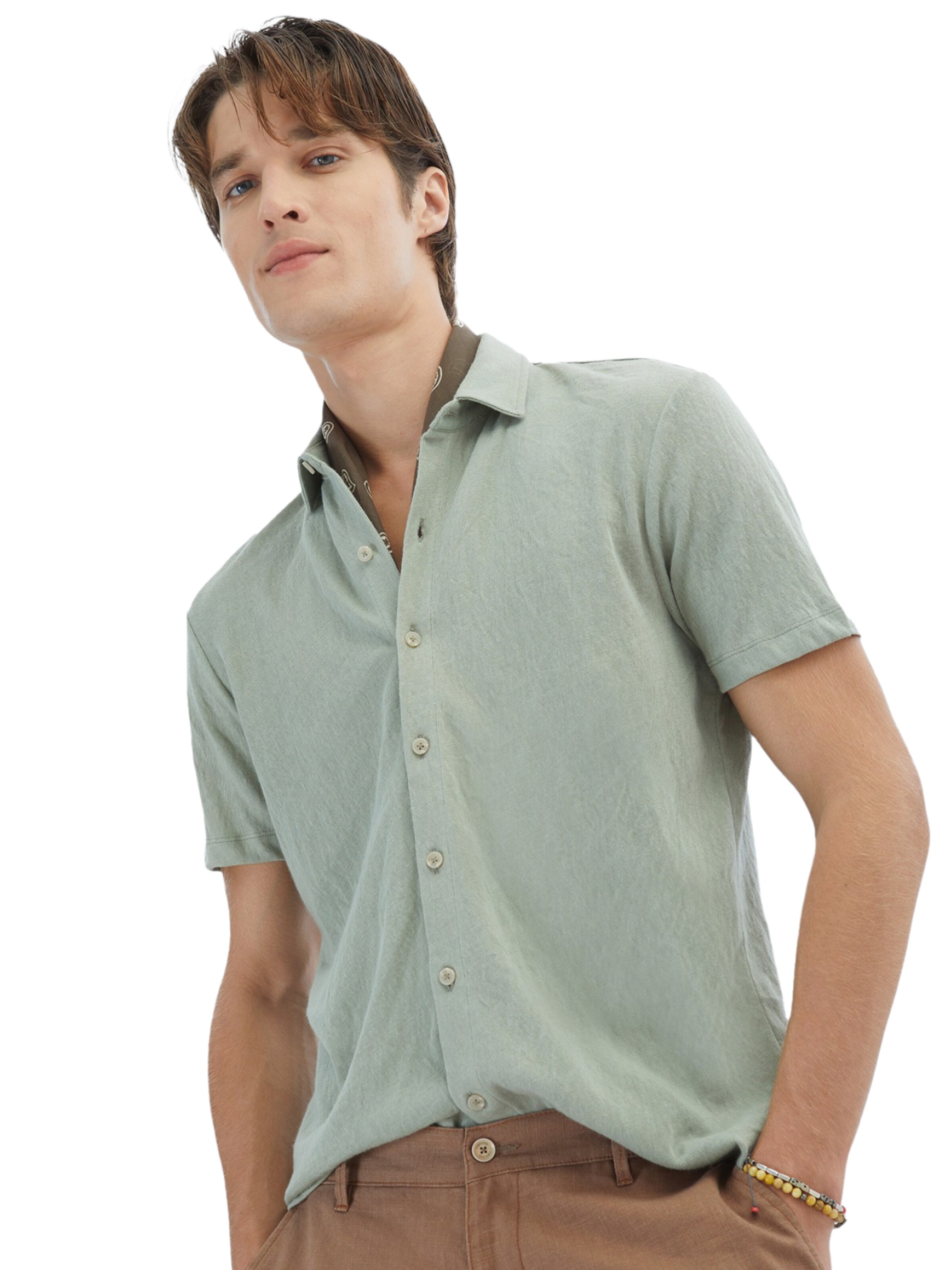 KİP Regular fit Button Up Shirt in Green
