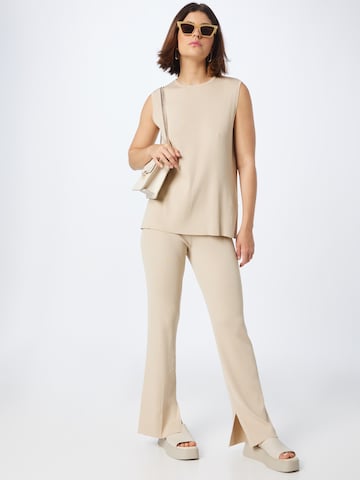 évasé Pantalon 'ZONE' DRYKORN en beige