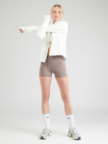 NIKE Скинни Спортивные штаны в Коричневый