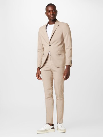 Lindbergh Regular Suit in Beige: front