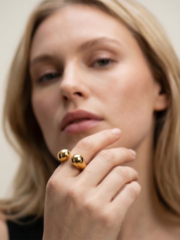 lePelou Ring 'ALUNA' in Gold: front