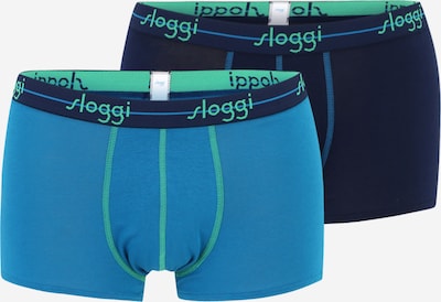 SLOGGI Boxers 'men Start' en bleu / bleu marine / vert, Vue avec produit