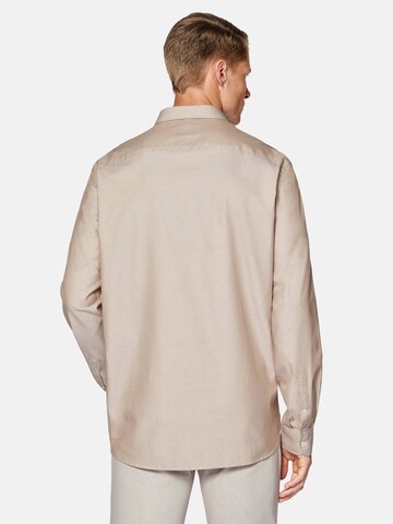 Boggi Milano Regular Fit Hemd in Beige