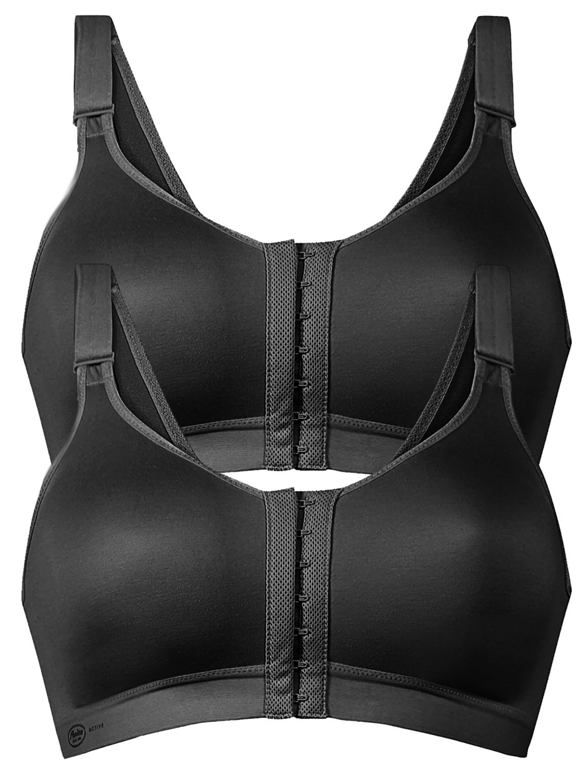 ANITA Bustier BH 'Frontline Open'‌‌‌‌‌‌‌‌ in Schwarz: Vorderseite