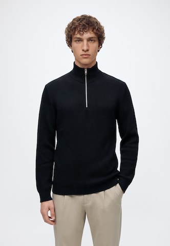 JACK & JONES Pullover 'JJEPERFECT' in Schwarz: Vorderseite