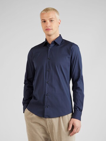 Coupe slim Chemise 'Pit' JOOP! en bleu : devant