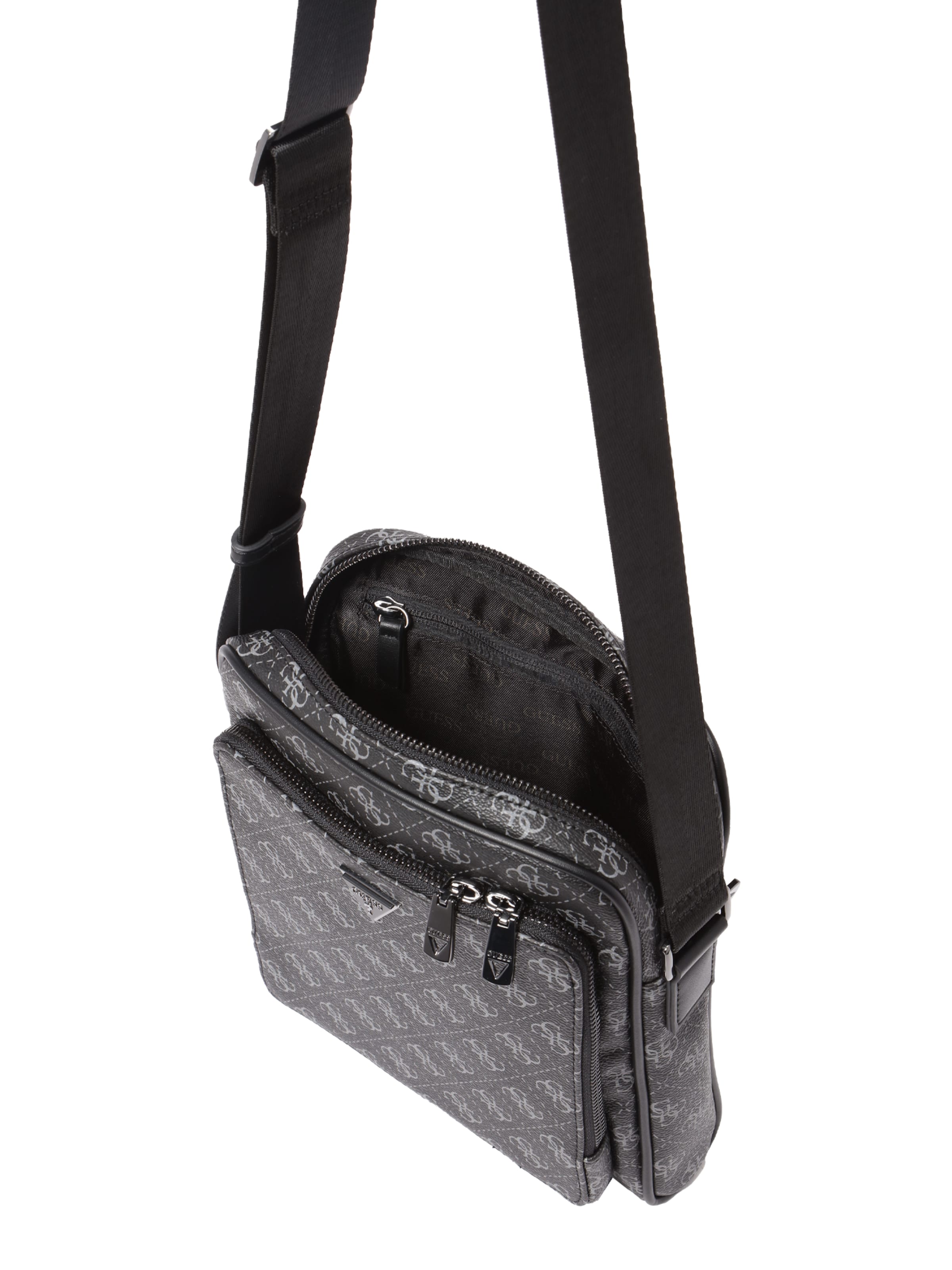 GUESS Crossbody bag 'MILANO CROSSBODY POCKET M' in Black