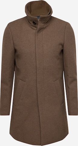 Matinique Between-Seasons Coat 'Harvey' in Brown: front