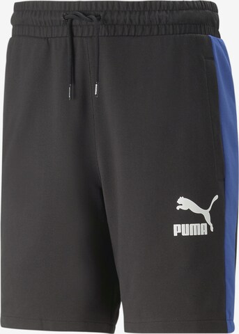 PUMA Regular Pants 'T7 Iconic' in Black: front