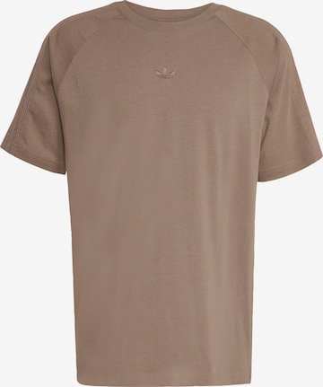 T-Shirt 'Premium Essentials' ADIDAS ORIGINALS en marron : devant