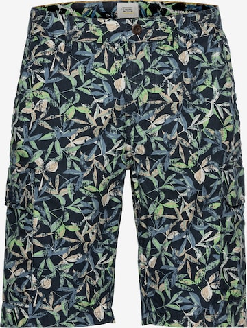 CAMEL ACTIVE Cargo Shorts mit Allover-Print in Blau: predná strana