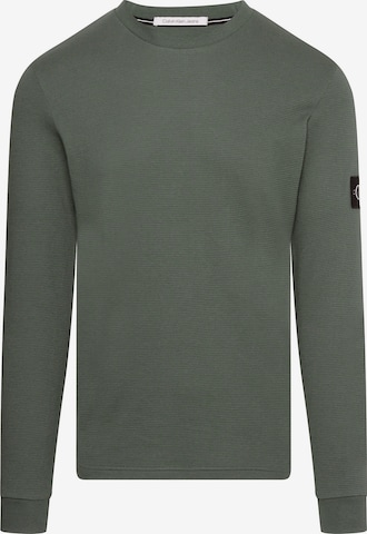Calvin Klein Jeans Тениска в зелено: отпред