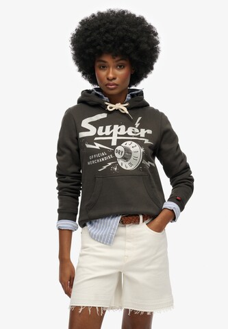 Superdry Sweatshirt 'Band Merch' in Zwart: voorkant
