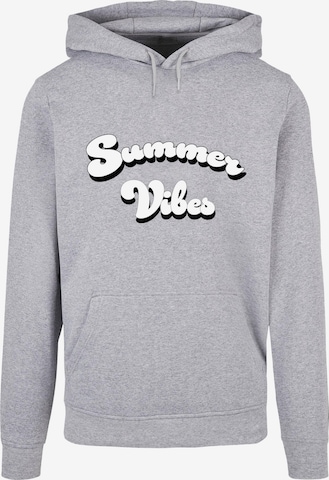 Merchcode Sweatshirt 'Summer Vibes' in Grijs: voorkant