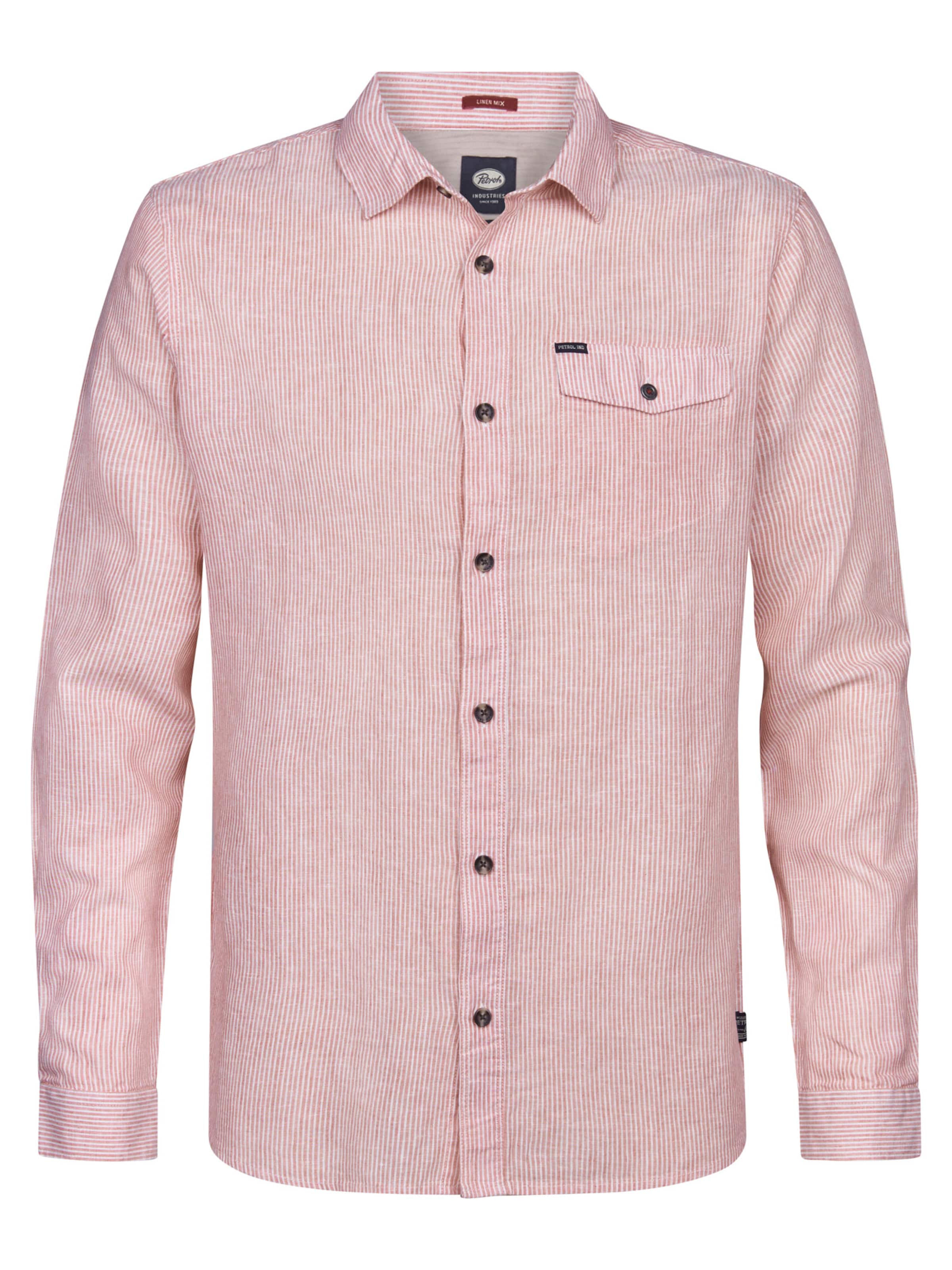 Petrol Industries Regular fit Button Up Shirt 'Eclipse' in Red: front