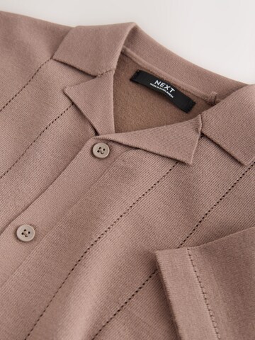 Next - Casaco de malha em castanho